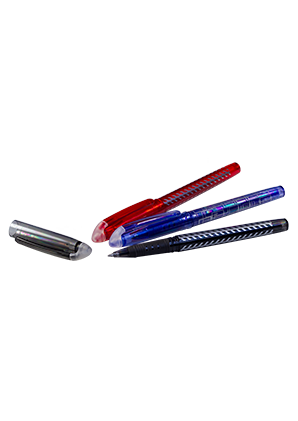Erasable rollerball pens
